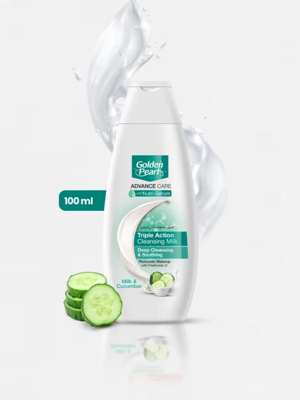 Golden-Pearl-Cleansing-Milk-Advanced-Care-with-Aloe-Vera-Vitamin-E-Cucumber-Extract-05 Triple Action Advance Care Cleansing Milk